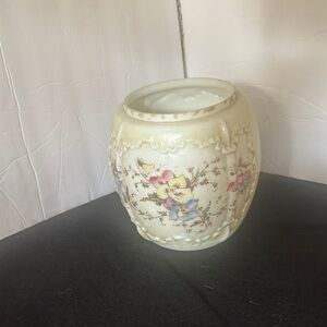 Vintage Floral Accent Vase